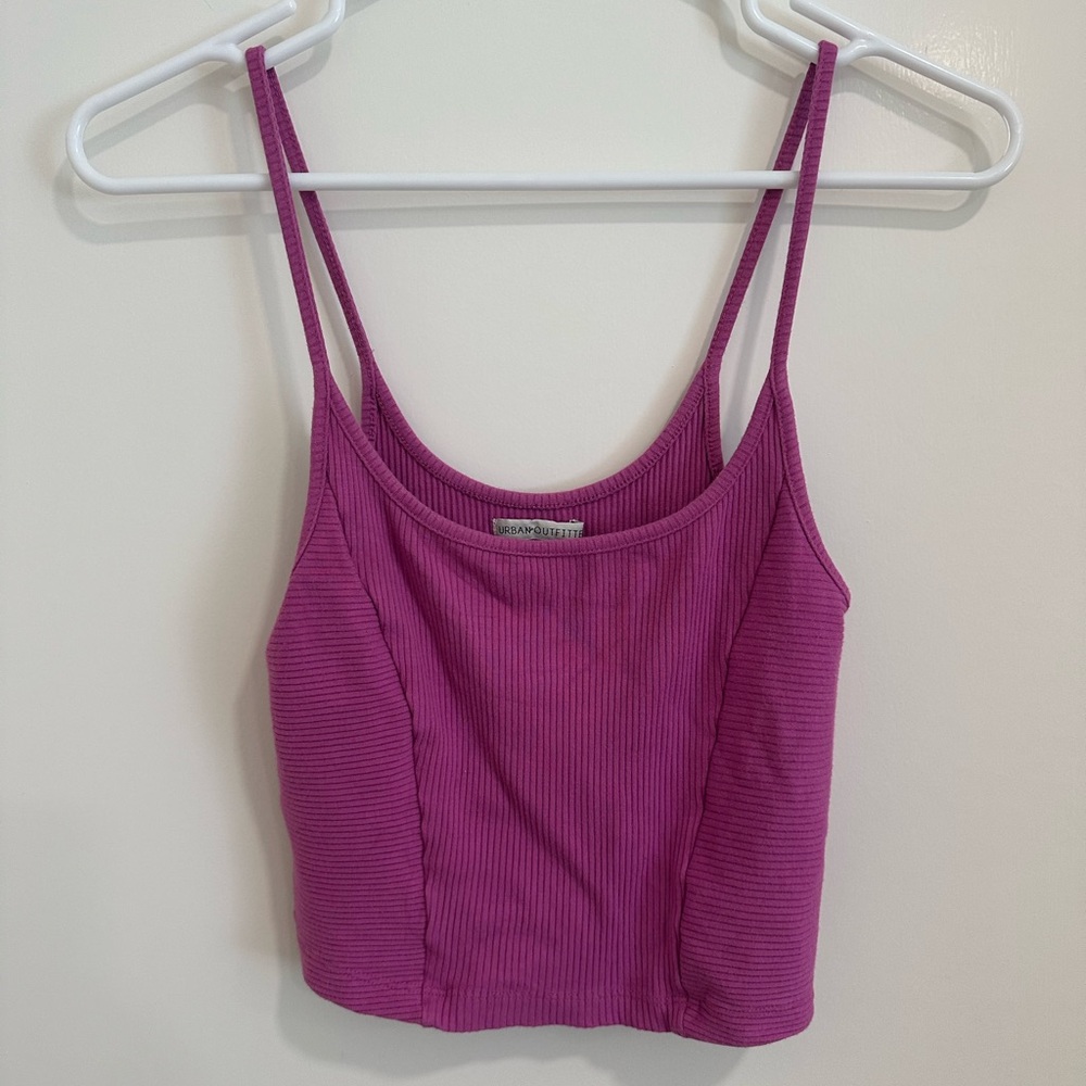 Urban Outfitters Magenta Ribbed Camisole